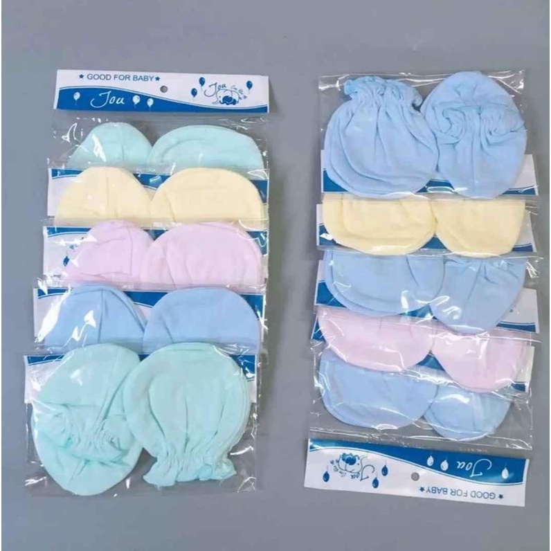 Bao tay chân Jou baby chất liệu cotton mềm mịn cho bé sơ sinh