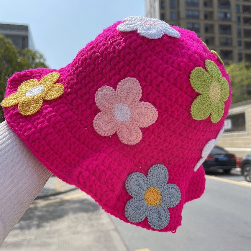 Nón Tai Bèo Rộng Vành Thoáng Khí Trang Trí Hoa Nhiều Màu Sắc Xinh Xắn