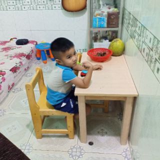 Ghế gỗ thông nhập khẩu 30cm