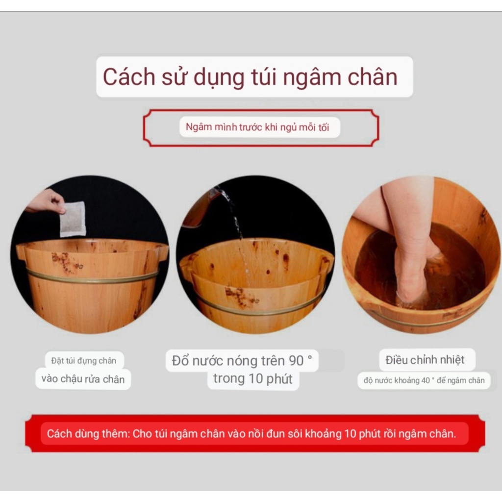 1 Gói 30 gr - Thảo Dược Ngâm Chân Khử Mùi Hôi ,Lưu Thông Khí Huyết