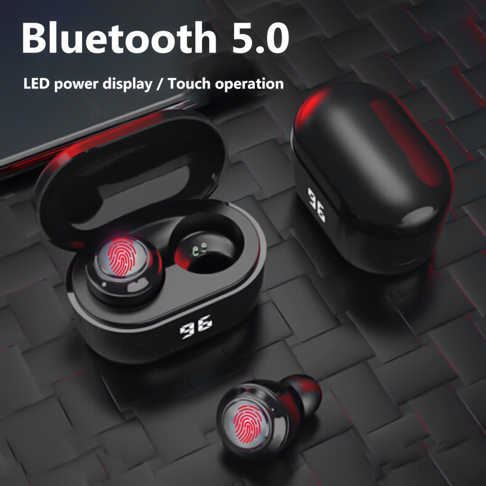 Tai Nghe Bluetooth 5.0 Không Dây Hel + A6 Tws Mini Kèm Hộp Sạc