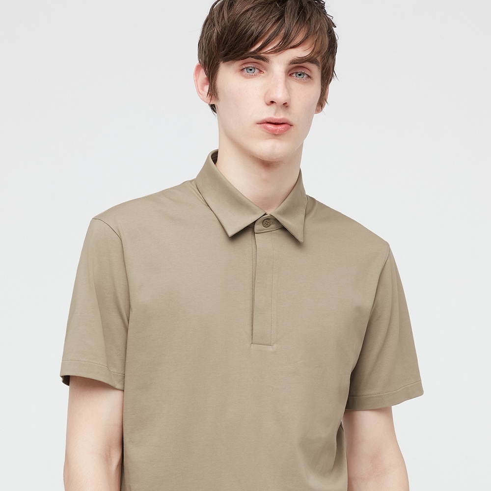 (UNIQLO Nhật chính hãng) Nam- Áo Polo AIRism FLY FRONT POLO SHIRT