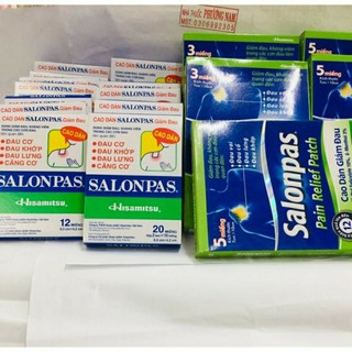 Cao dán Salonpas Hộp 20 miếng