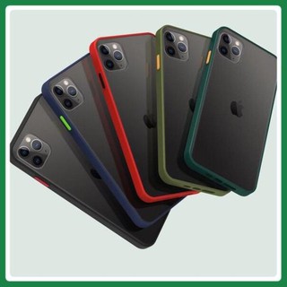 Ốp lưng trong nhám iphone 11/ iphone 12/ 11 pro/ 12 pro/ 11 pro max/ 12 pro max viền dẻo màu chống sốc