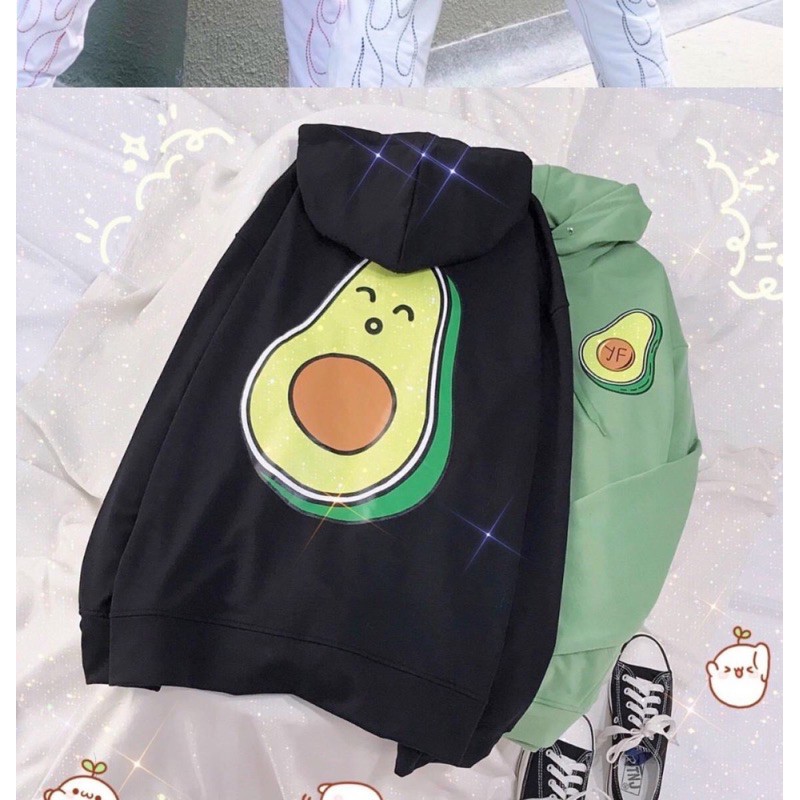 Áo Khoác Thun Nỉ Ngoại in Hình Hoa Qủa Siêu Dễ Thương, Form Rộng Dài | BigBuy360 - bigbuy360.vn