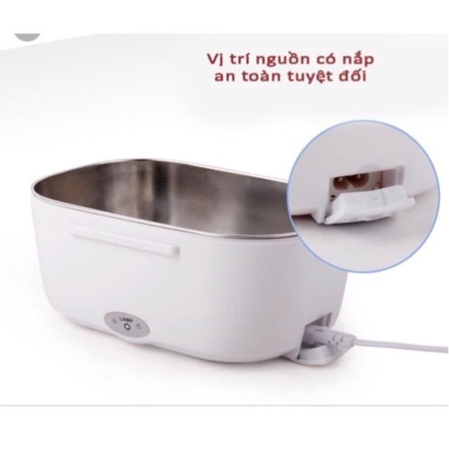 [Kho sỉ]  Hộp cơm hâm nóng ruột inox cắm điện ( inox 304)