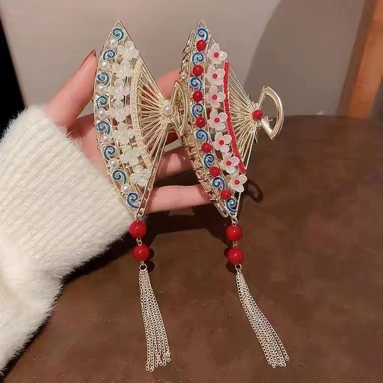 Kẹp Tóc Cỡ Lớn Thiết Kế Đơn Giản Thời Trang Mùa Hè Phong Cách Trung Hoa