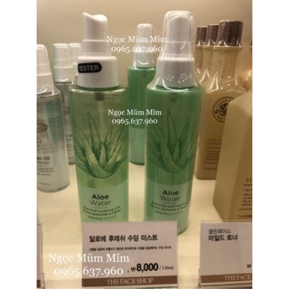 Xịt khoáng Nha Đam - Aloe water
