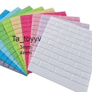 Giấy Xốp dán tường giả gạch 3D - Khổ lớn 70x77cm