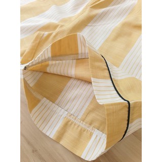 Bộ pyjama nữ kẻ vàng nữ . HA2185