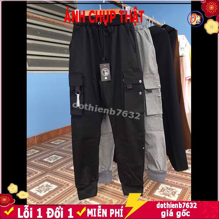 Quần jogger nam 💥 CÓ ẢNH THẬT 💥 Quan thể thao  mã TT85 chất vải kaki túi hộp mềm mại kiểu bó ống Hàn Quốc đẹp ống dài