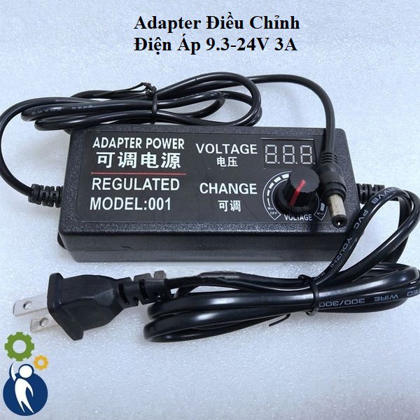 Adapter Điều Chỉnh Điện Áp 9.3-24V dòng 3A Có Đồng Hồ Led, Công suất đầu ra 48W