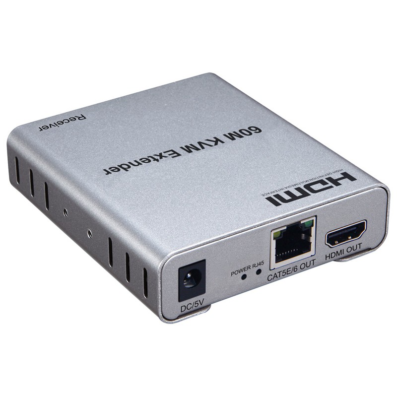 Bộ Kéo Dài Tín Hiệu HDMI Qua Lan RJ45 Hỗ Trợ UHD 4K, KVM Extender 60m - HDMI RJ45 60m