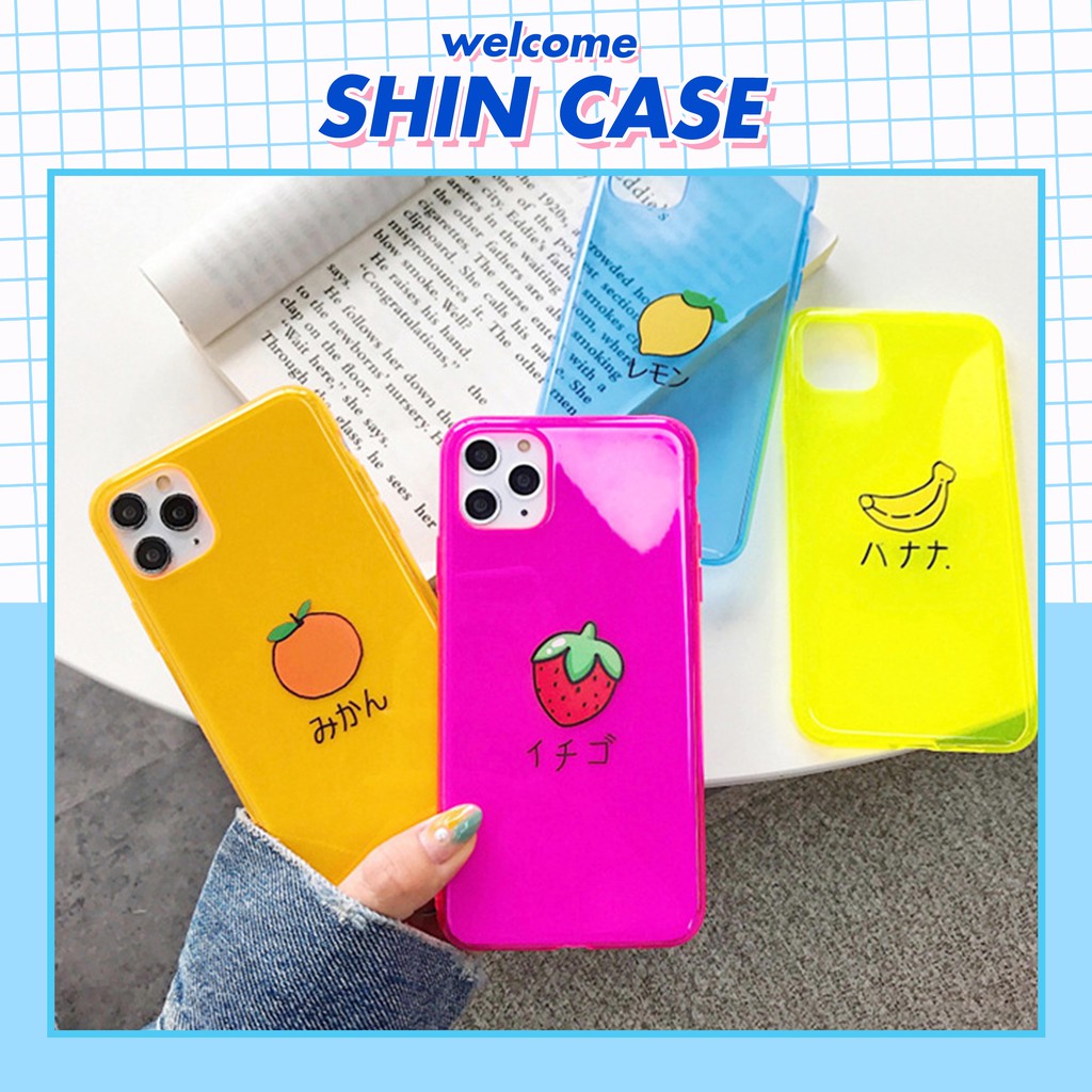 Ốp lưng iphone Fruit neon dẻo mềm 5/5s/6/6plus/6s/6splus/7/7plus/8/8plus/x/xr/xs/11/12/pro/max/plus/promax | BigBuy360 - bigbuy360.vn