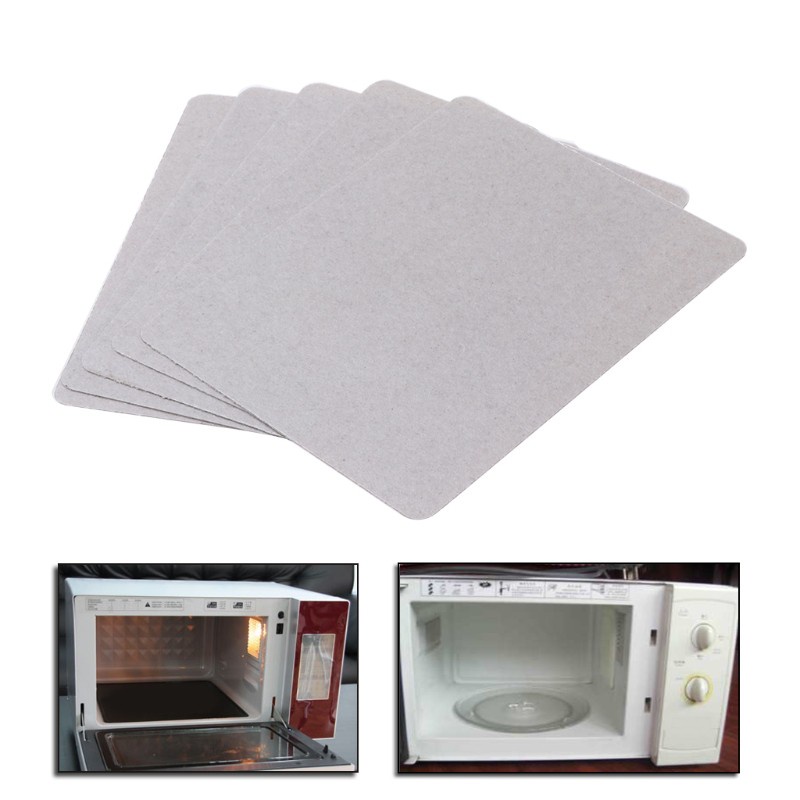 SPMH 5Pcs Mica Plate Sheets Microwave Oven Replace Part 120x150mm Universal For Midea