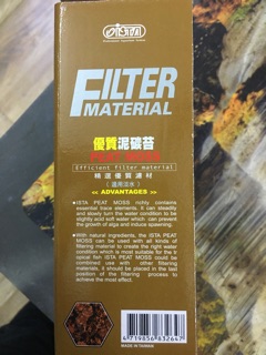 ISTA peat moss - Vật liệu lọc giúp hạ PH bể cá