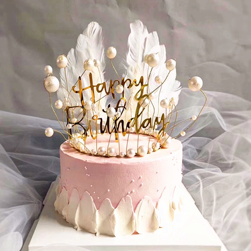 1 Phụ Kiện Trang Trí Bánh Kem Hình Đôi Cánh Thiên Thần Dễ Thương