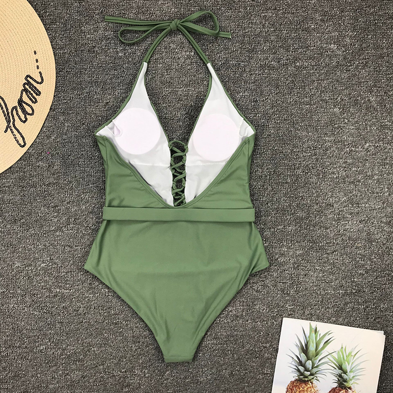 Bộ Đồ Bơi Một Mảnh Phối Dây Thắt Gợi Cảm Dành Cho Nữ | BigBuy360 - bigbuy360.vn
