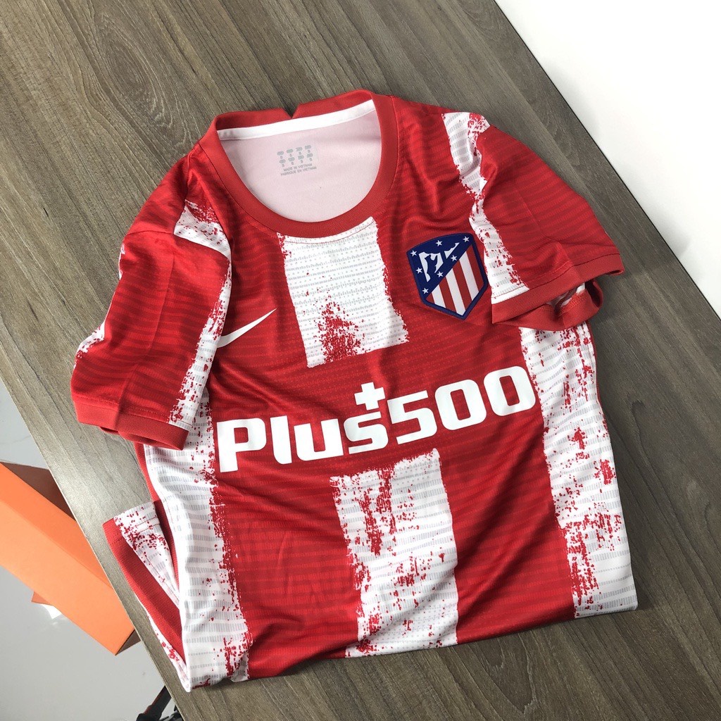 Bộ quần áo thể thao,áo bóng đá,đá banh CLB Atletico Madrid 2021 - 2022 vải gai Thái,mềm,mát,mịn,thấm hút mồ hôi.