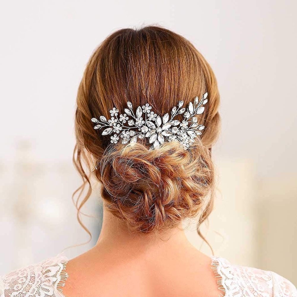 Lược Cài Tóc Handmade Đính Pha Lê Thời Trang
