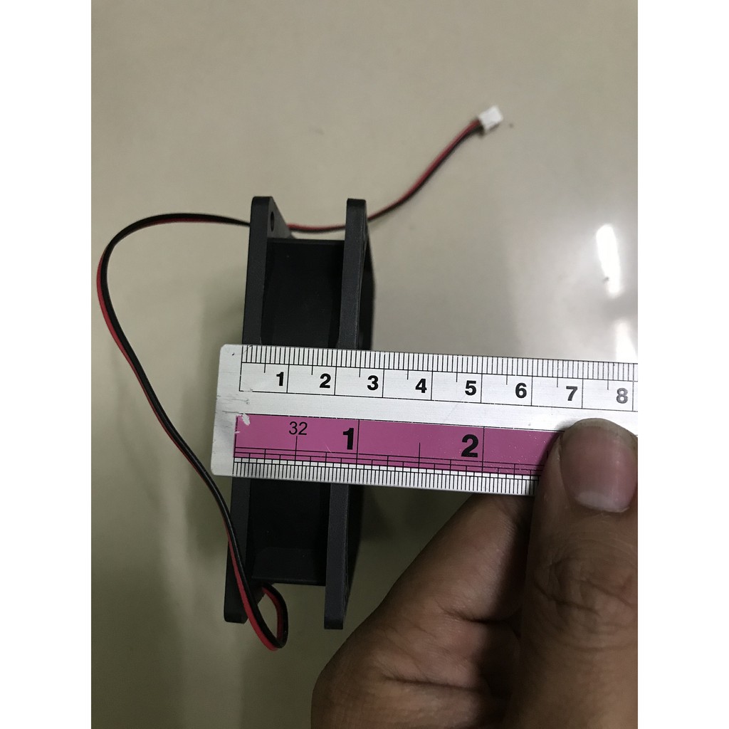 quạt hút gió tủ lạnh DC 2 dây, 24V, 9x9