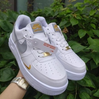 giầy thể thao sneaker nike trắng vạch xám
