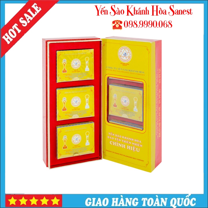 ⚜️CHÍNH HÃNG⚜️ Yến Sào Đảo Yến Thiên Nhiên Tinh Chế Mẫu Hộp Quà Tặng 5G - 012G