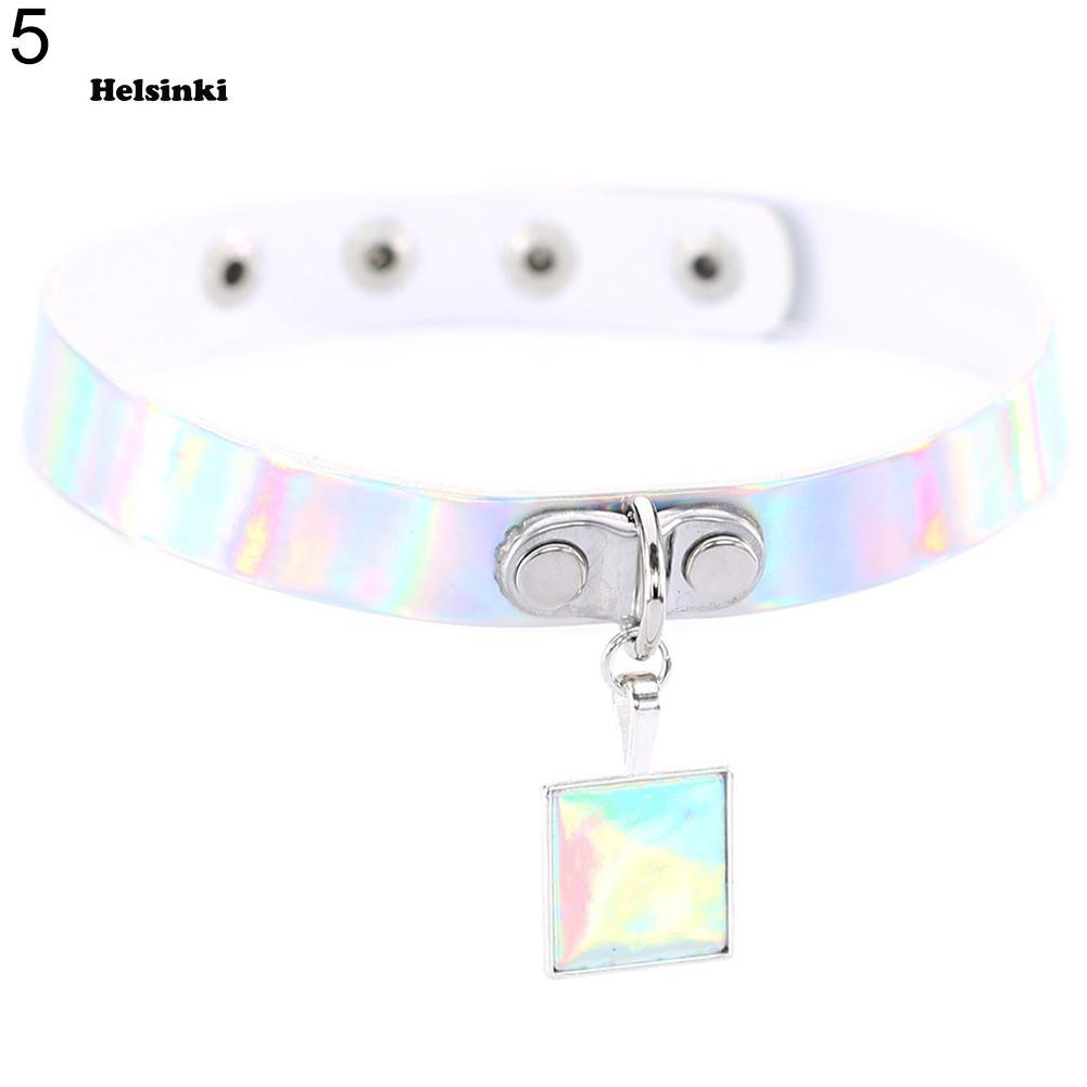 Vòng cổ choker ngắn mặt hình đầu lâu thiết kế đơn giản phong cách Harajuku