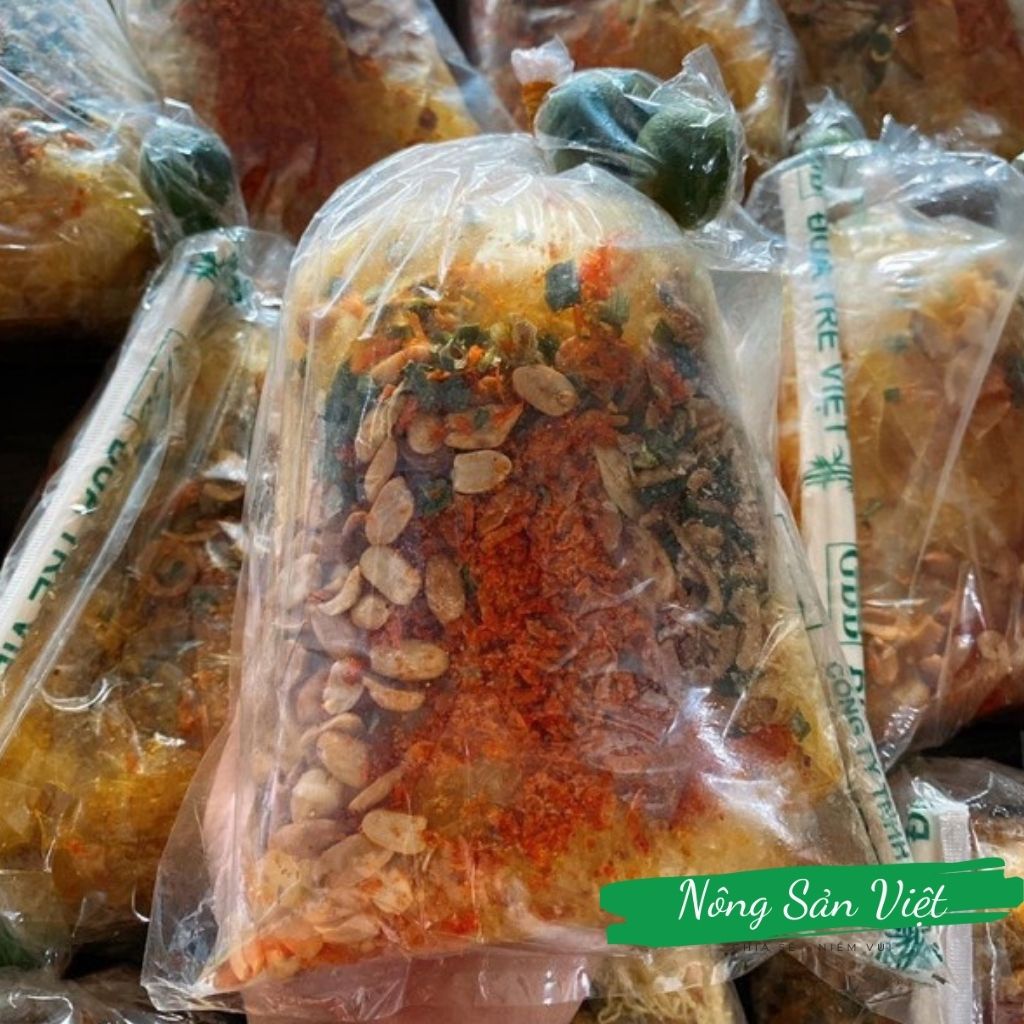 Bánh tráng tự trộn thập cẩm Bon Bon bánh tráng trộn sa tế tỏi, tép, hành phi Tây Ninh - 14020019