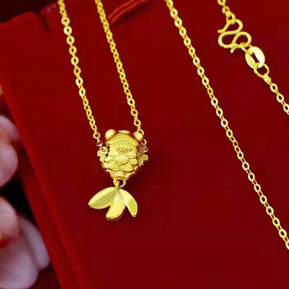 Vòng cổ Mặt Hình Cá Vàng May Mắn Thời Trang