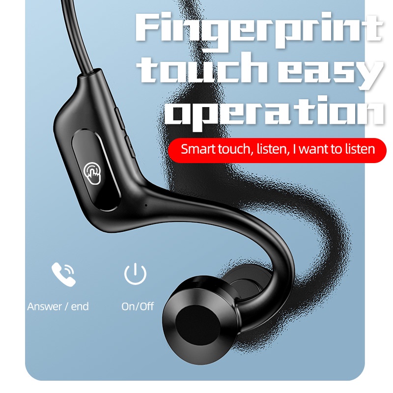 Tai Nghe Bluetooth 5.0 Không Dây Kiểu Dáng Thể Thao Tích Hợp Mic Chống Thấm Mồ Hôi Thích Hợp Khi Chạy Bộ / Leo Núi