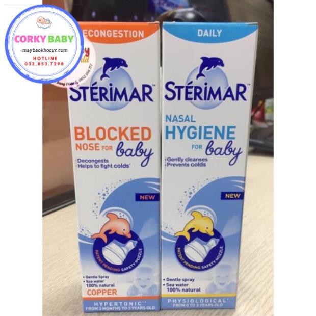 [Corky Baby] Xịt mũi cá heo Stérimar Pháp 100ml