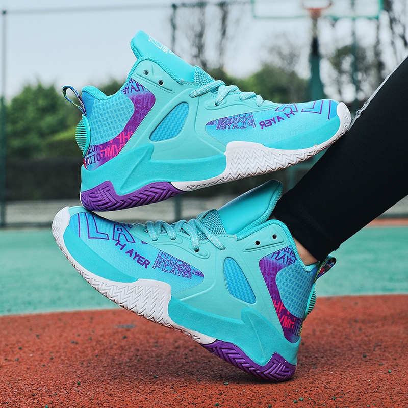 Giày bóng rổ thể thao sinh viên trẻ em, giày bóng rổ nữ  nam, giày chạy bộ thể thao, chống trượt chống mài mòn size：33-44