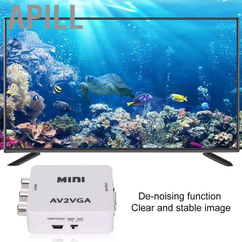 Bộ Chuyển Đổi Vga Sang Av Hdmi Hd 1080p Cho Hdtv Box Pc