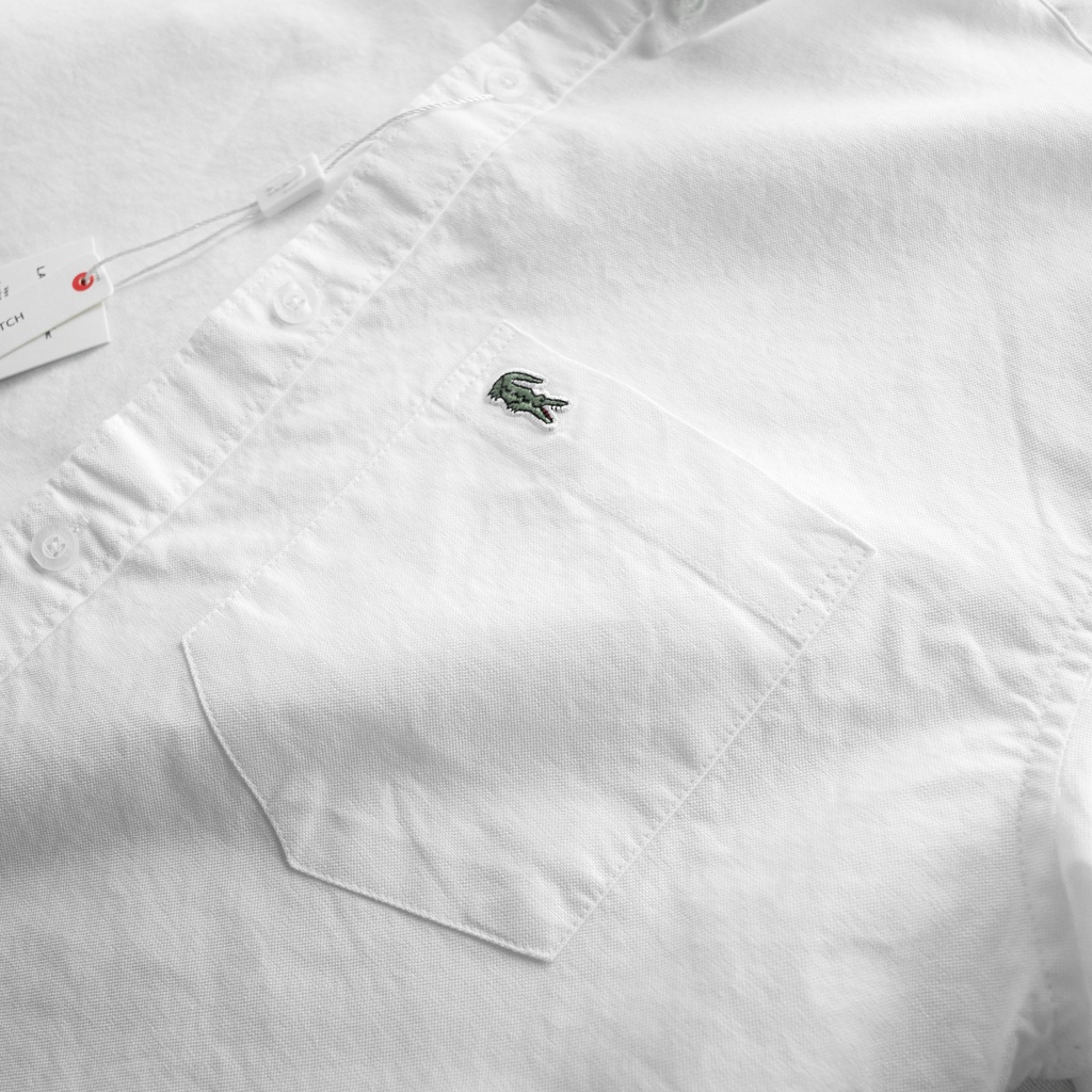 Aó sơ mi nam ngắn tay Lacoste (Form Slim,chất liệu vải Oxford,mềm mịn thoáng mát,Hàng VNXK) | BigBuy360 - bigbuy360.vn