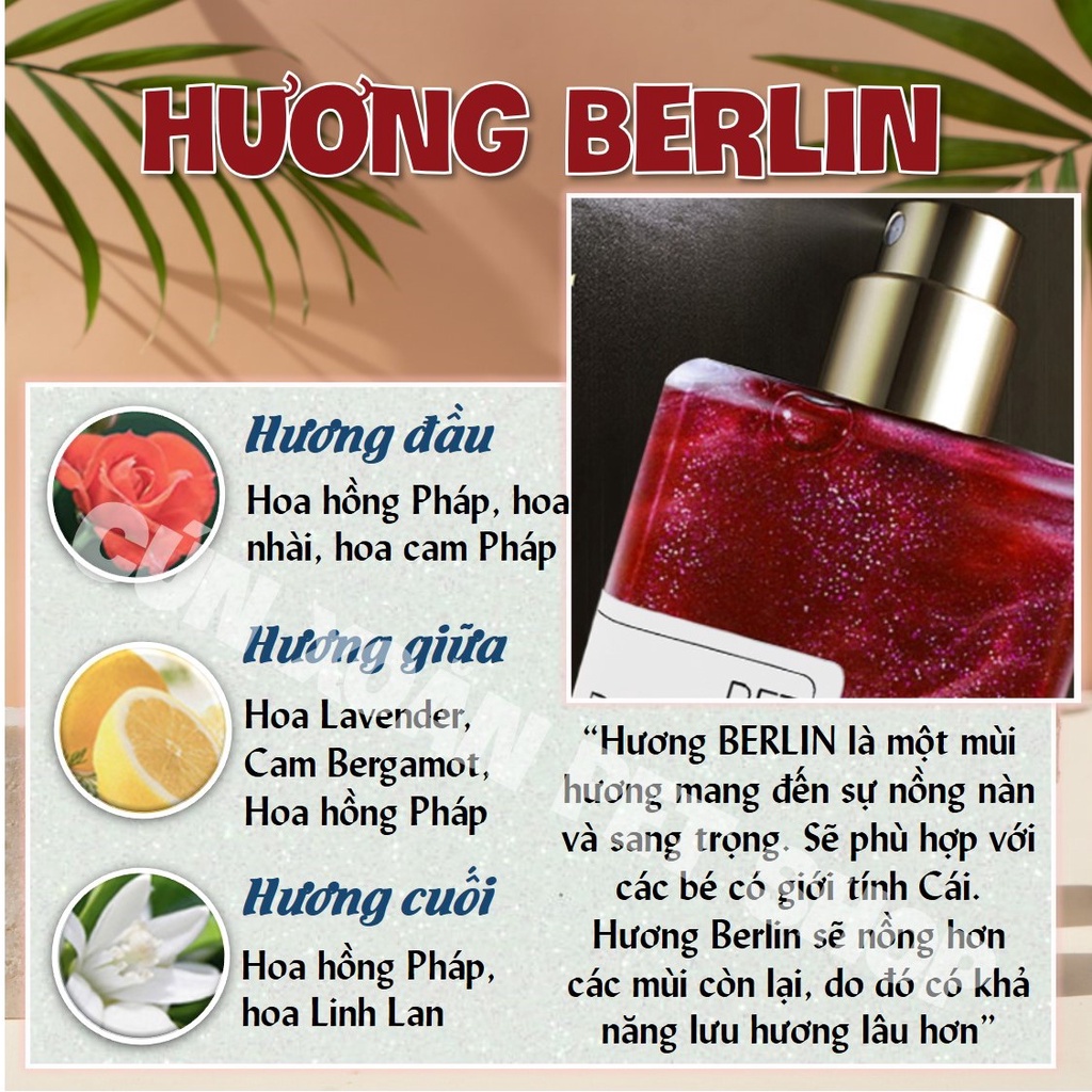 Nước hoa dưỡng lông khử mùi cho chó mèo Pet Perfume (có lá mạ vàng) (chai 50ml)