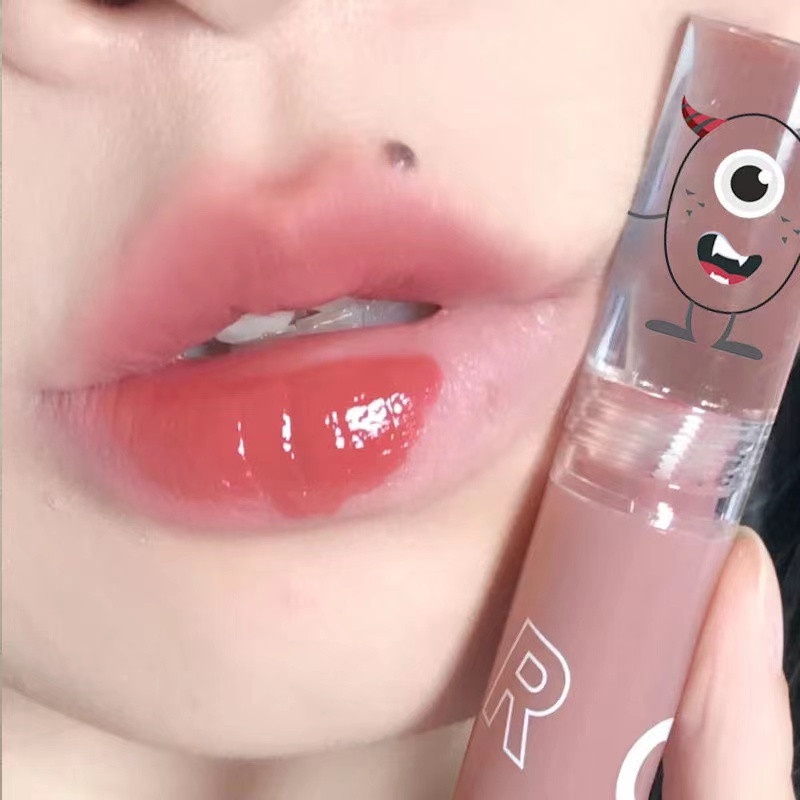 Local Stock Cash on Delivery Cherrylove Son Bóng Trang Điểm Không Thấm Nước Màu Cam Thiết Kế Vỏ Màu Cam Xinh Xắn