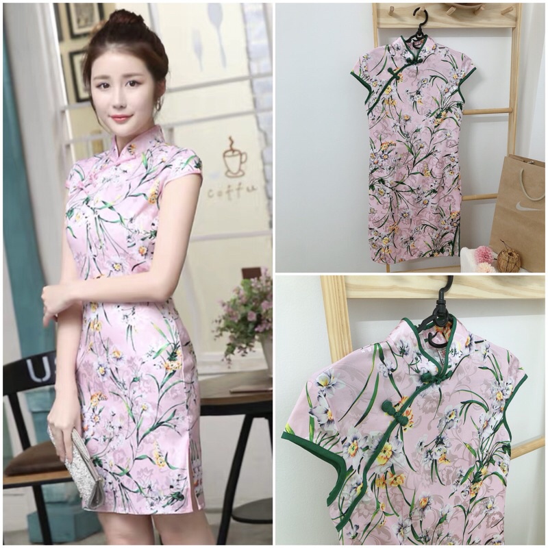 Sườn xám kỳ bào tôn dáng đẹp xinh
