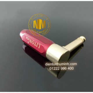 2 CÁI JACK 6.5mm LITON ĐỎ MONO CONG + THẲNG