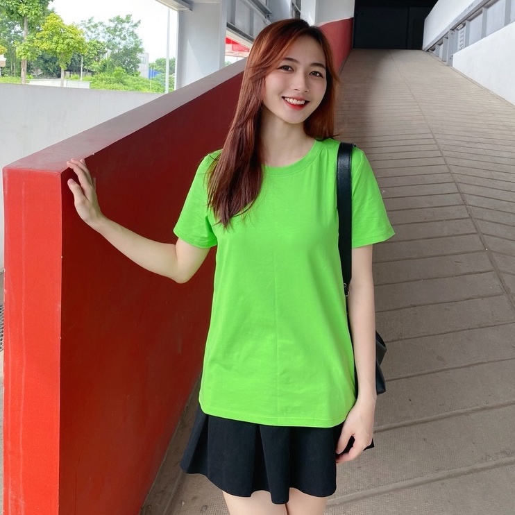 Áo thun trơn cổ tròn Halan phông cotton cao cấp chính hãng