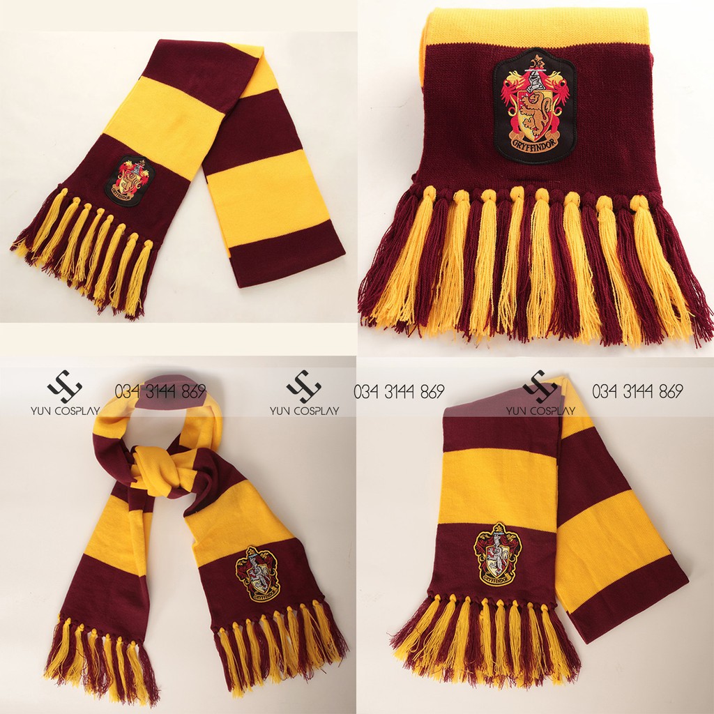 Khăn choàng len Harry Potter |  | 4 nhà Gryffindor Slytherin Ravenclaw Hufflepuff | BigBuy360 - bigbuy360.vn