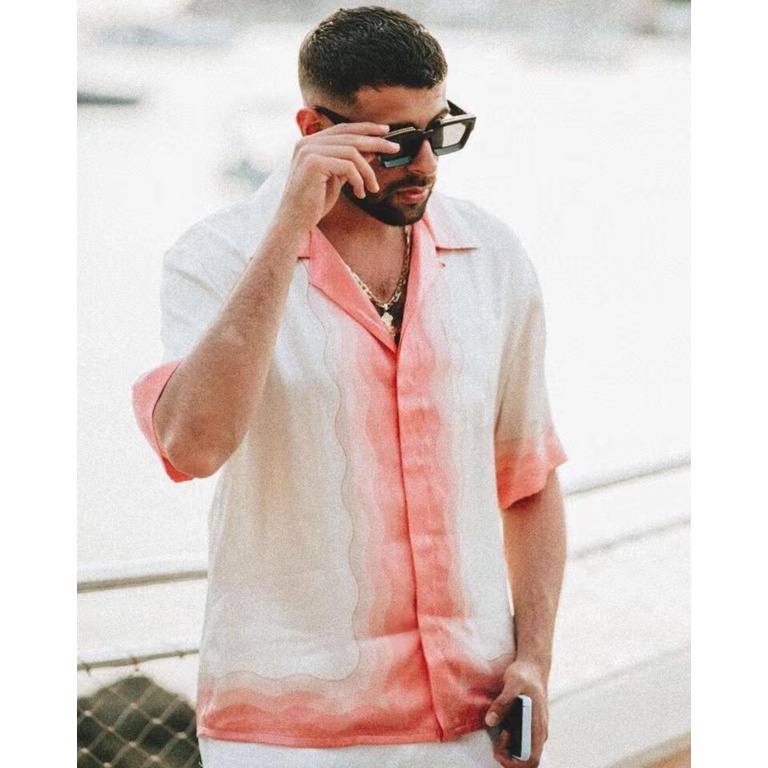 Áo sơ mi Casablanca kapalia print shirt ss21