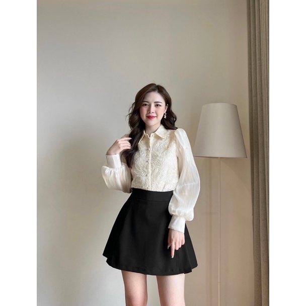 Chân váy A thần thánh bản hè ảnh thật by La Moneta