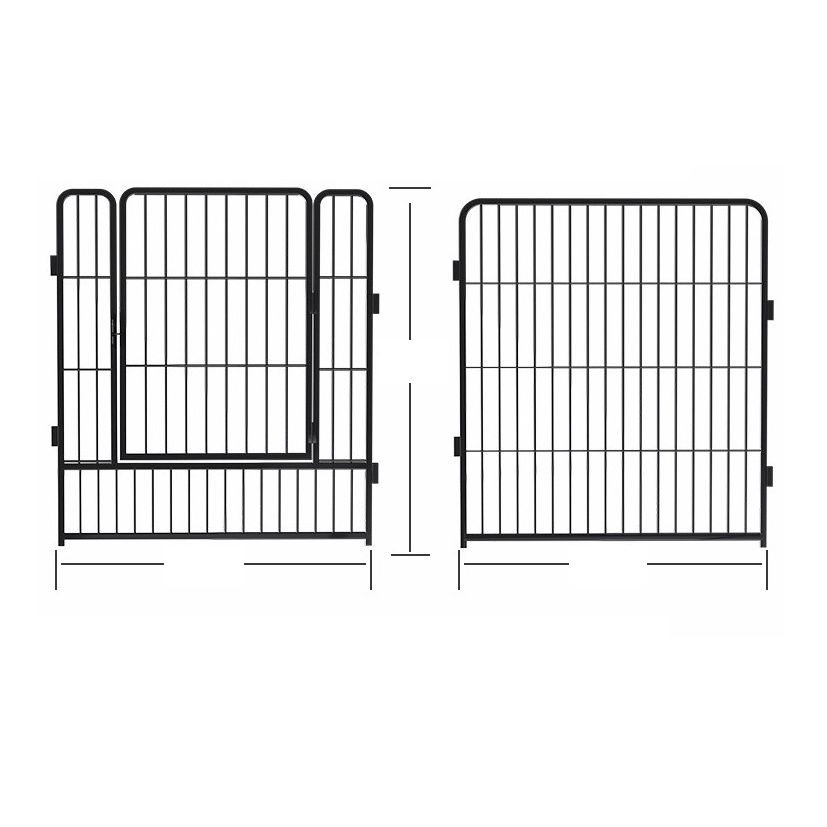 Quây sắt xịn 6 tấm (2 size) quây hạng nặng cũi cho chó lớn