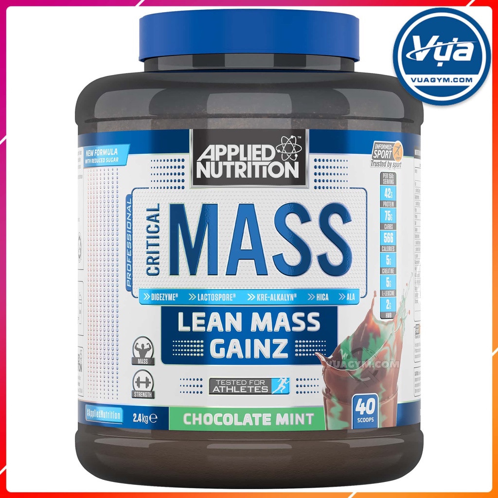 Tăng cân Applied Nutrition - Critical Mass Professional (2.4KG)