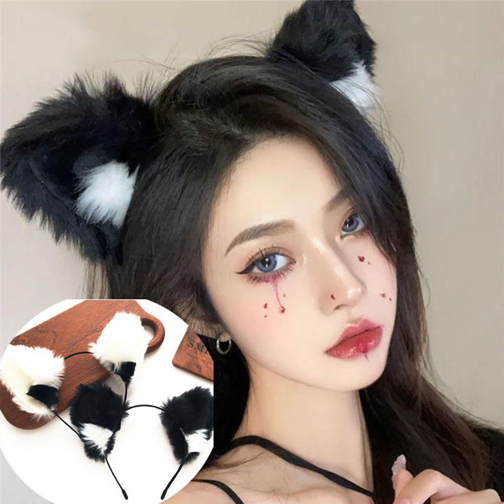 Băng Đô Tai Mèo Bằng Lông Nhung Thời Trang Dành Cho Nữ