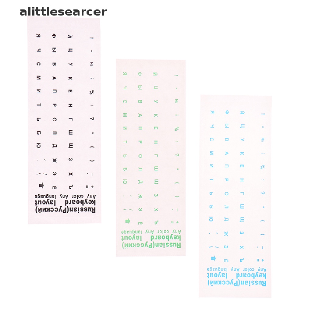 【ER】 Clear Russian sticker Film Language Letter Keyboard Cover for Notebook .