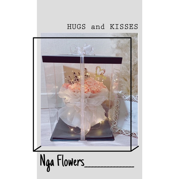 Bó Hoa Kèm Hộp Mika Siêu Sang