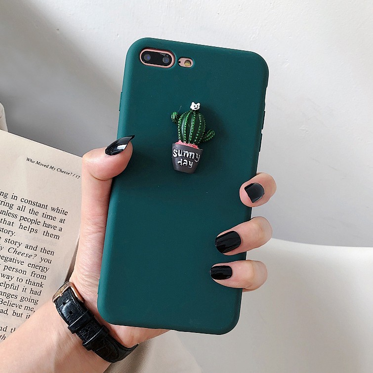 Ốp điện thoại hình cây xương rồng cho Samsung Galaxy A6 A8 A7 A9 Plus J4 J6 Plus J8 2018 J3 J5 J7 Pro A750 J2 Prime | BigBuy360 - bigbuy360.vn