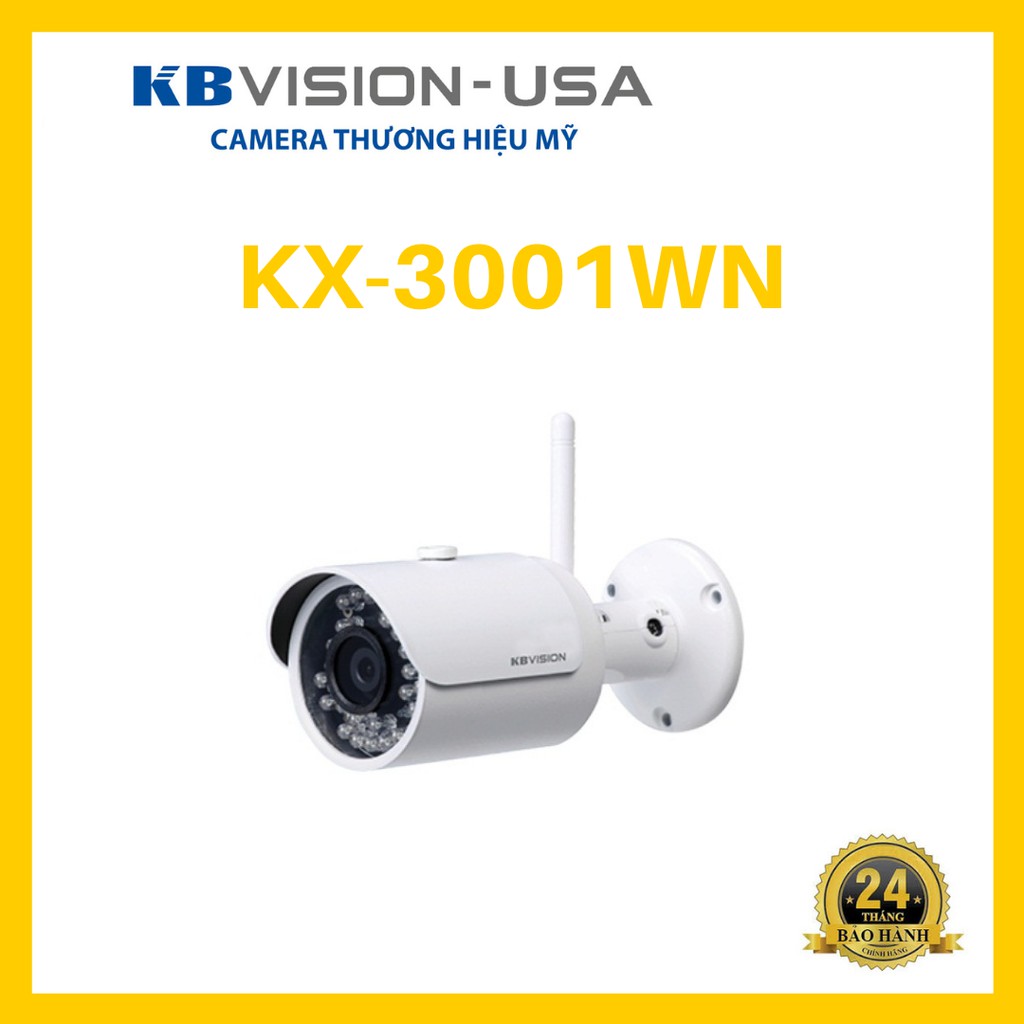 Camera IP hồng ngoại không dây 3.0 Megapixel KBVISION KX-3001WN